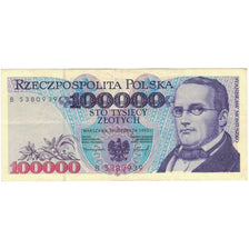 Banconote, Polonia, 100,000 Zlotych, 1993, 1993-11-16, KM:160a, BB