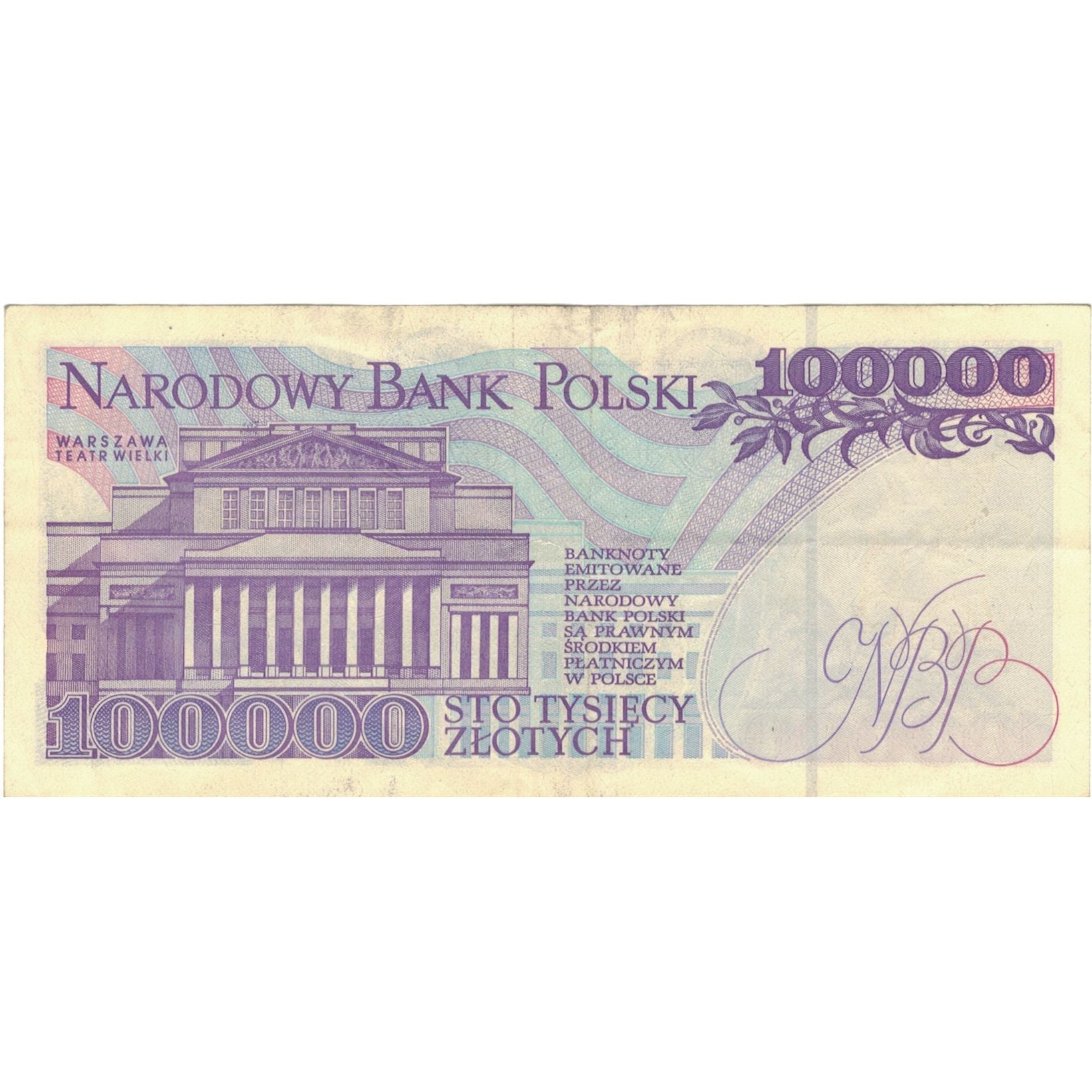 Banconote, Polonia, 100,000 Zlotych, 1993, 1993-11-16, KM:160a, BB