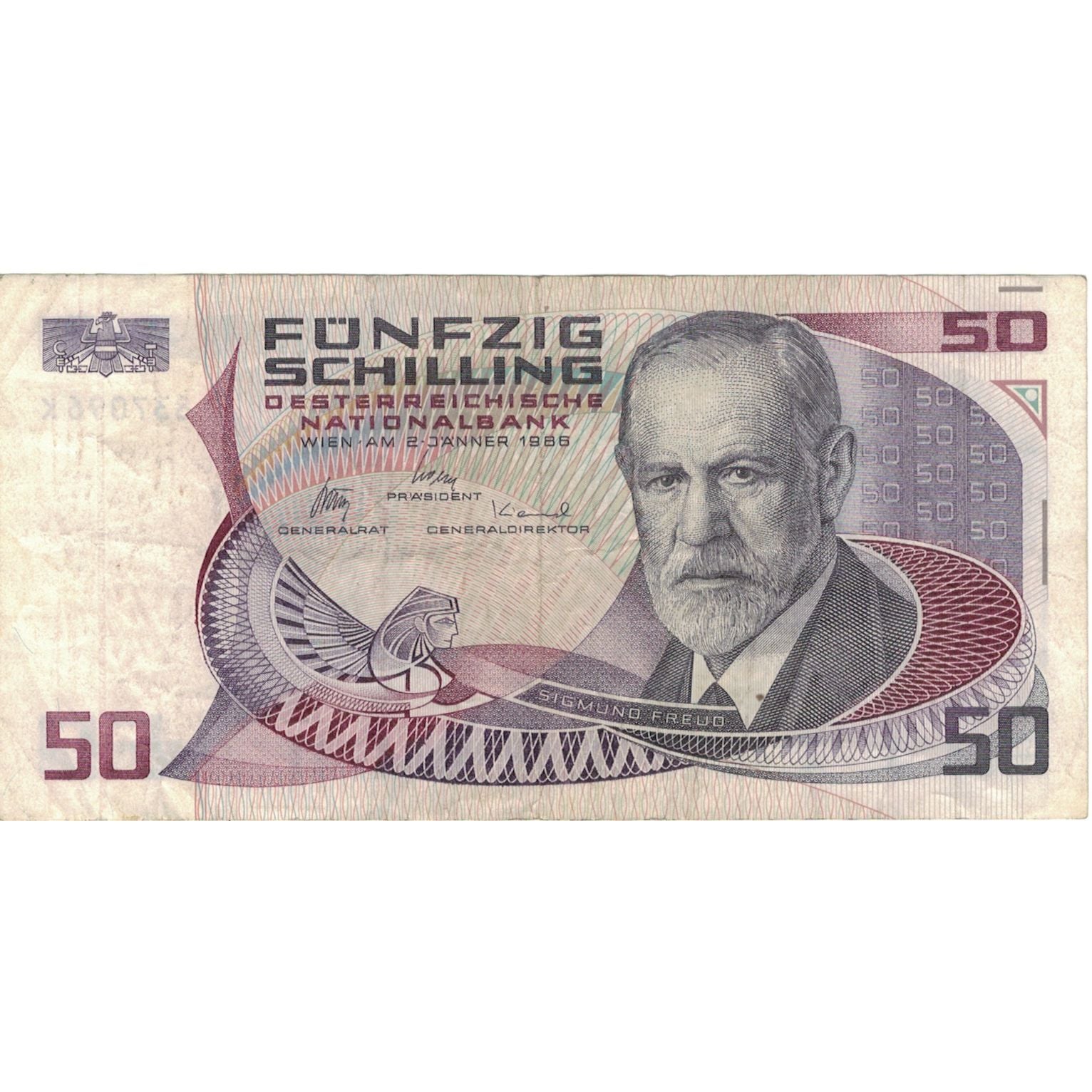 Banknote, Austria, 50 Schilling, 1986, 1986-01-02, KM:149, EF(40-45)