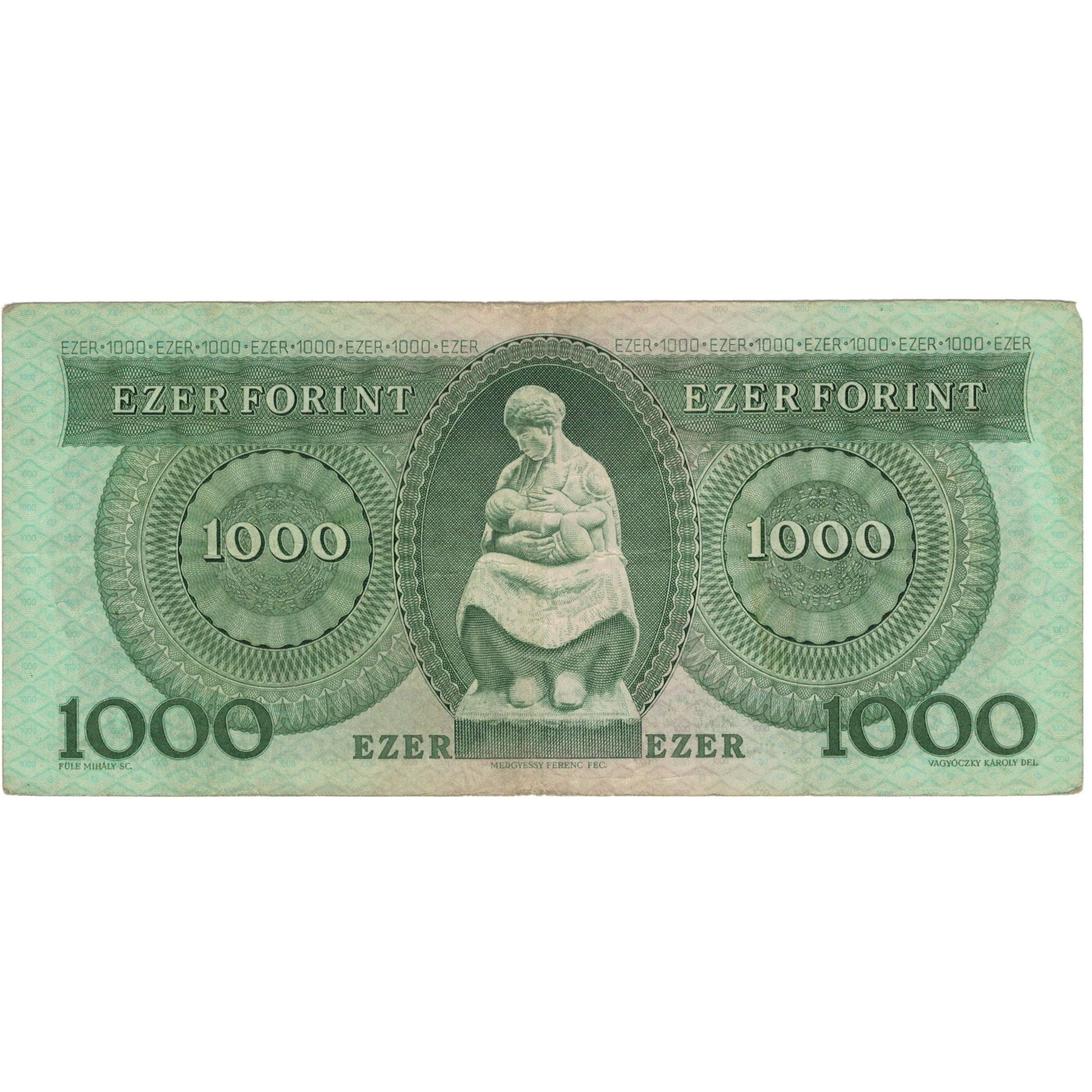 Banconote, Ungheria, 1000 Forint, 1983, 1983-11-10, KM:173b, MB