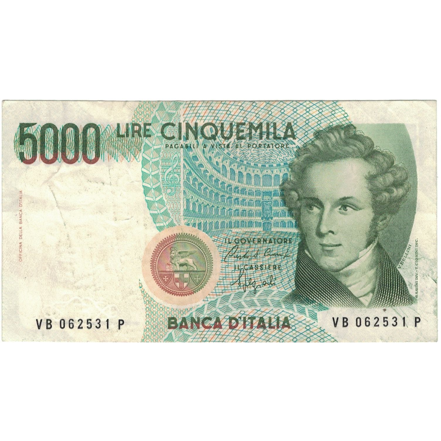 Banknote, Italy, 5000 Lire, 1985, 1985-01-04, KM:111a, EF(40-45)