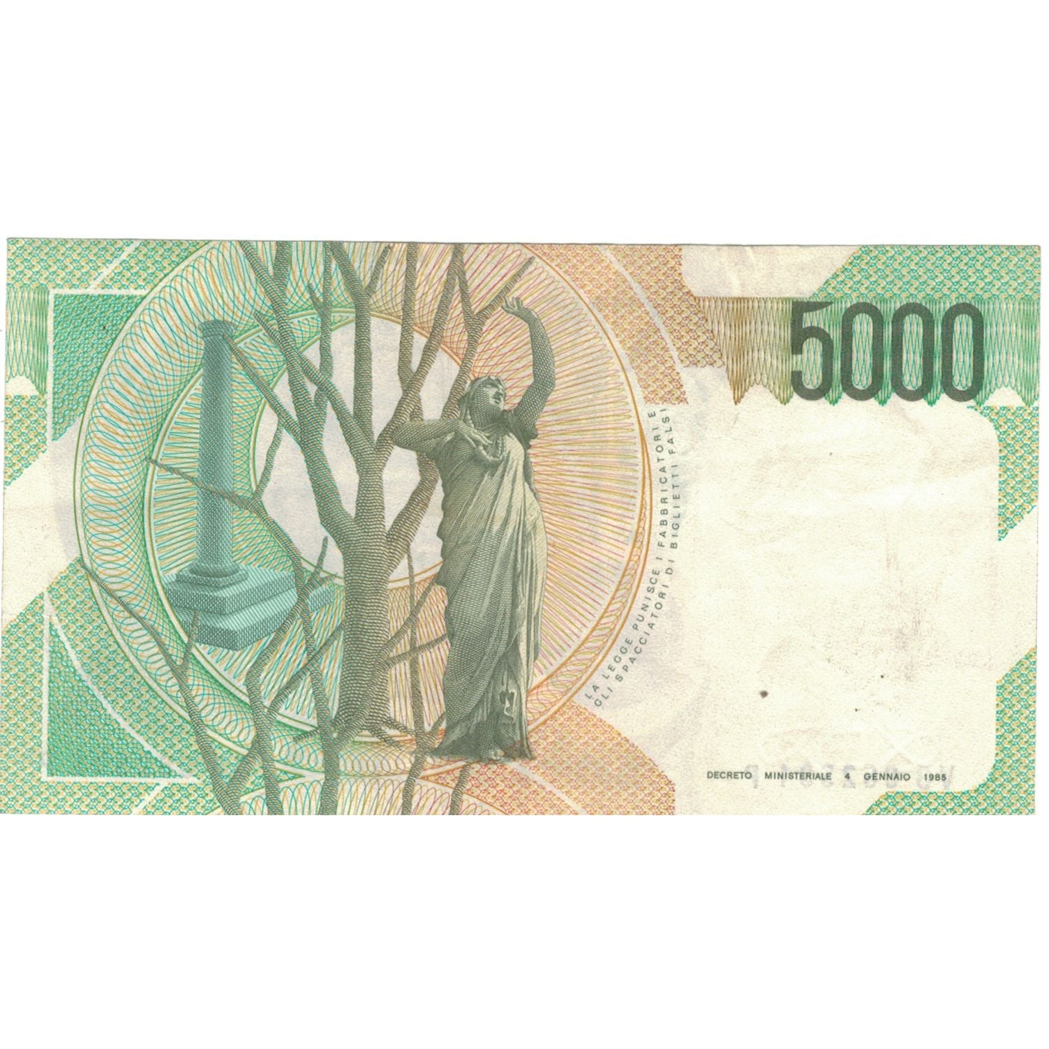 Banknote, Italy, 5000 Lire, 1985, 1985-01-04, KM:111a, EF(40-45)