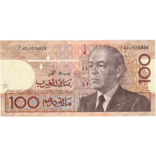 Banknote, Morocco, 100 Dirhams, 1987, KM:65d, UNC(63)