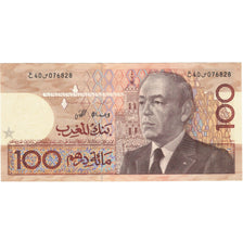 Biljet, Marokko, 100 Dirhams, 1987, KM:65d, SPL
