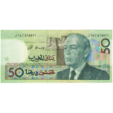 Banknote, Morocco, 50 Dirhams, 1987, KM:64a, AU(55-58)
