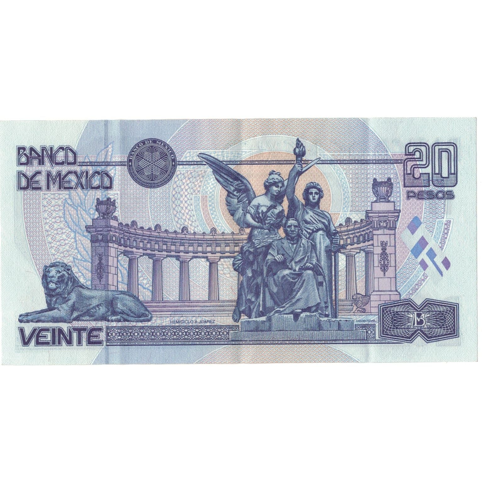 Banknote, Mexico, 20 Pesos, 1994, 1994-05-06, KM:106a, AU(55-58)
