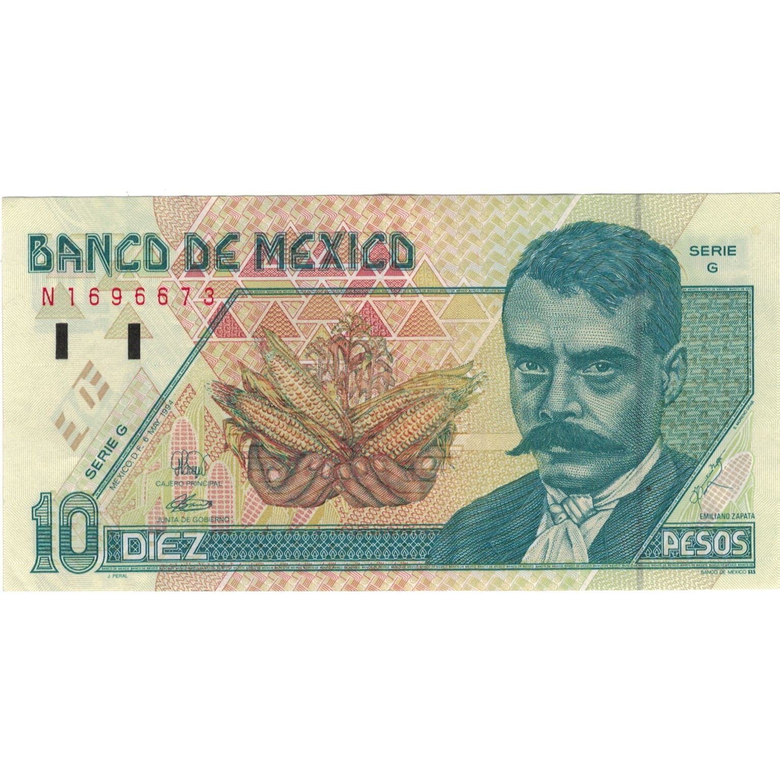 Banknote, Mexico, 10 Pesos, 1994, 1994-05-06, KM:105a, EF(40-45)