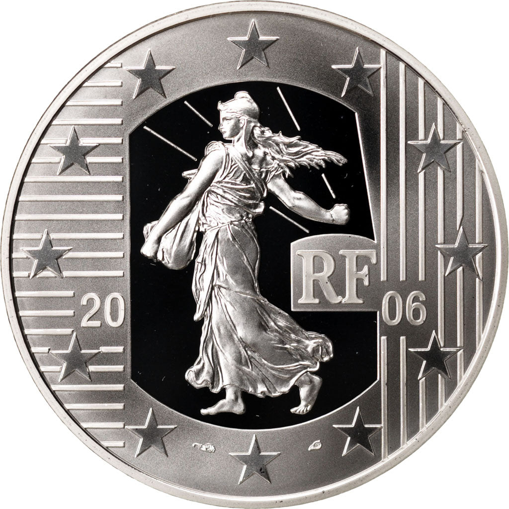 FRANCE, 1-1/2 Euro, 2006, Paris, KM #2055, MS(65-70), Silver, 22.20