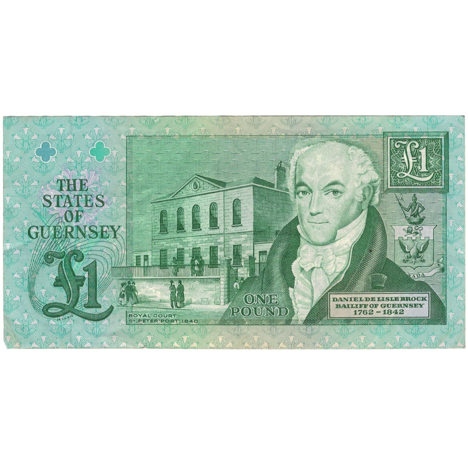 Banknote, Guernsey, 1 Pound, UNDATED 1991, KM:52c, VF(30-35)
