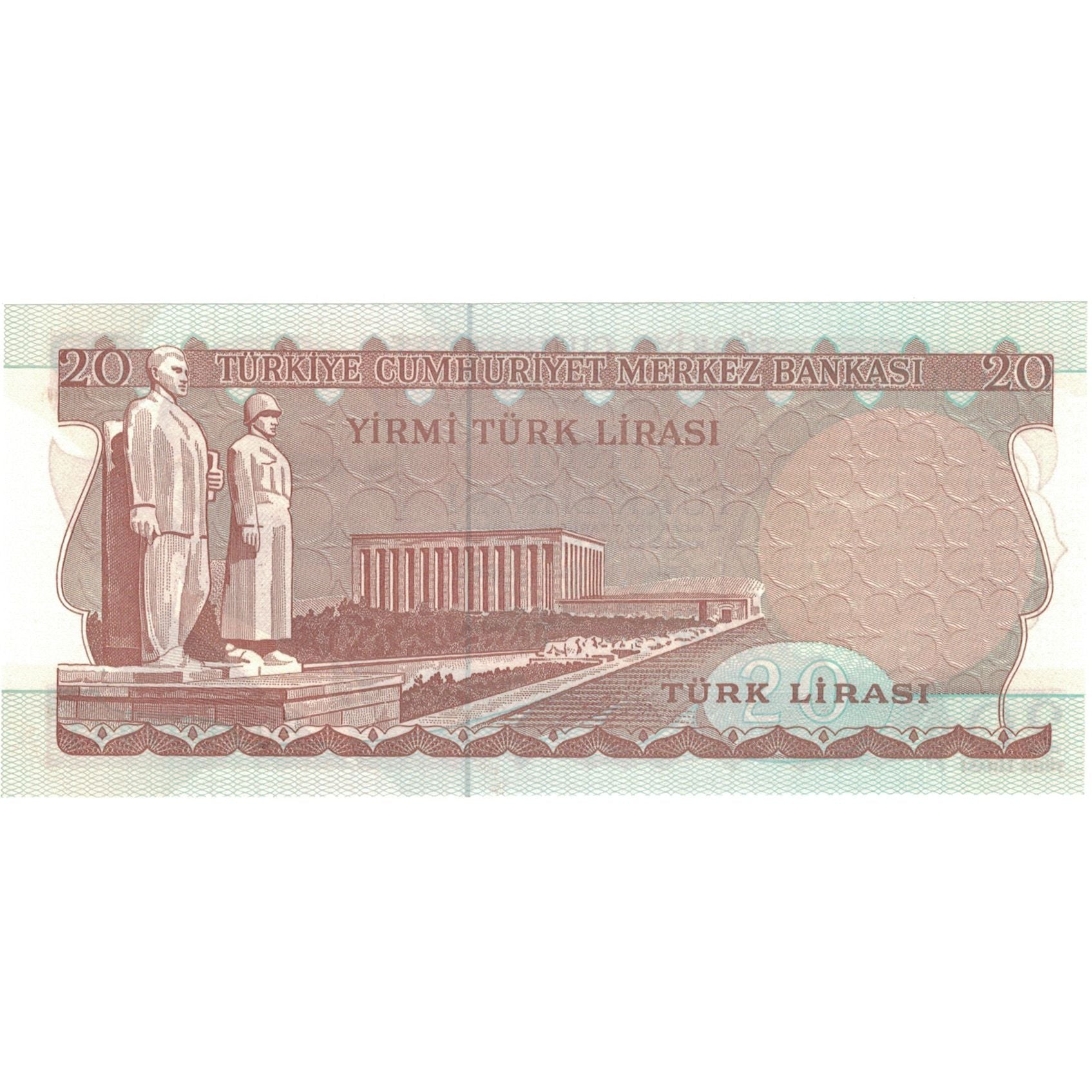 Geldschein, Türkei, 20 Lira, 1970, KM:187b, UNZ-