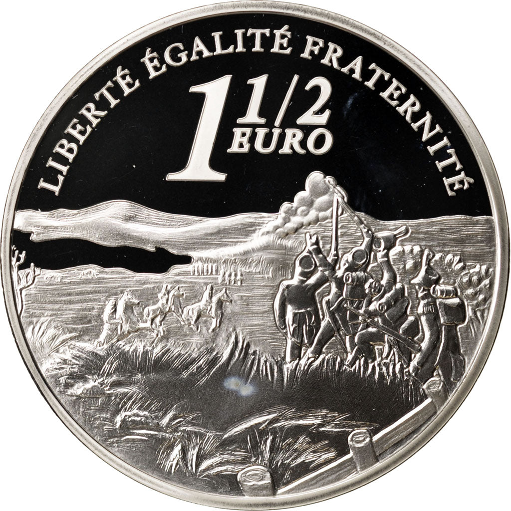 France, 1,5 Euro, 2005, MS(65-70), Silver, 22.20