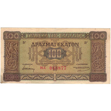 Billet, Grèce, 100 Drachmai, 1941, 1941-07-10, KM:116a, TTB