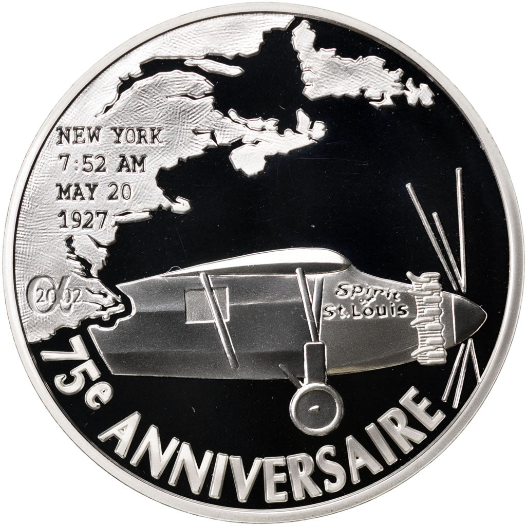 Vème République, 1,50 Euro 1er Vol au dessus de l'Atlantique 2002