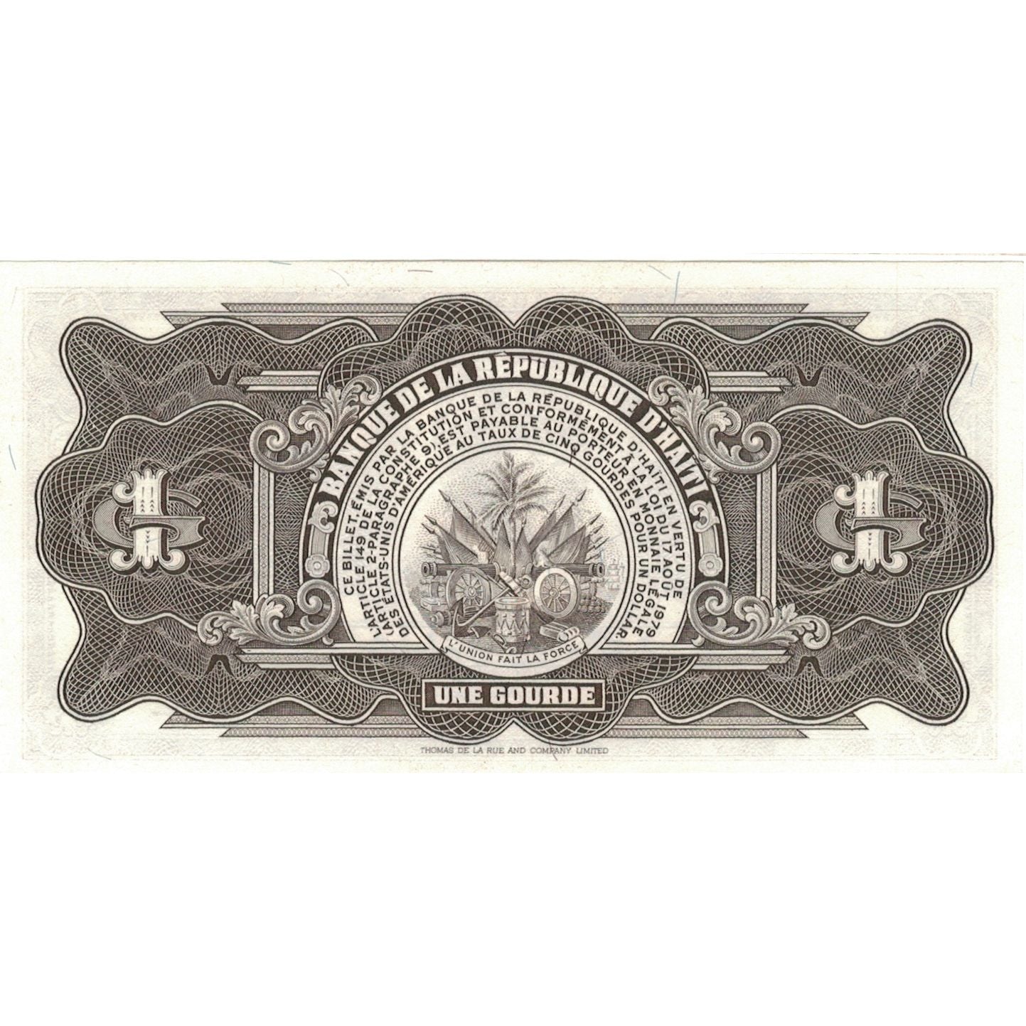 Banknote, Haiti, 1 Gourde, 1968, KM:196a, UNC(65-70)