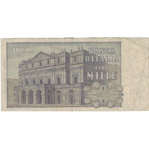 Banconote, Italia, 1000 Lire, 1969-1981, 1971-03-11, KM:101b, MB