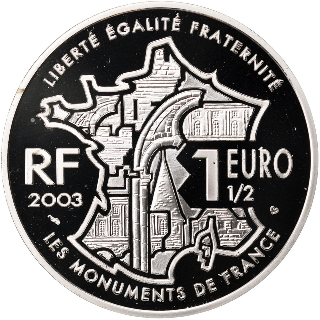 Francia, 1,5 Euro, 2003, FDC, Argento