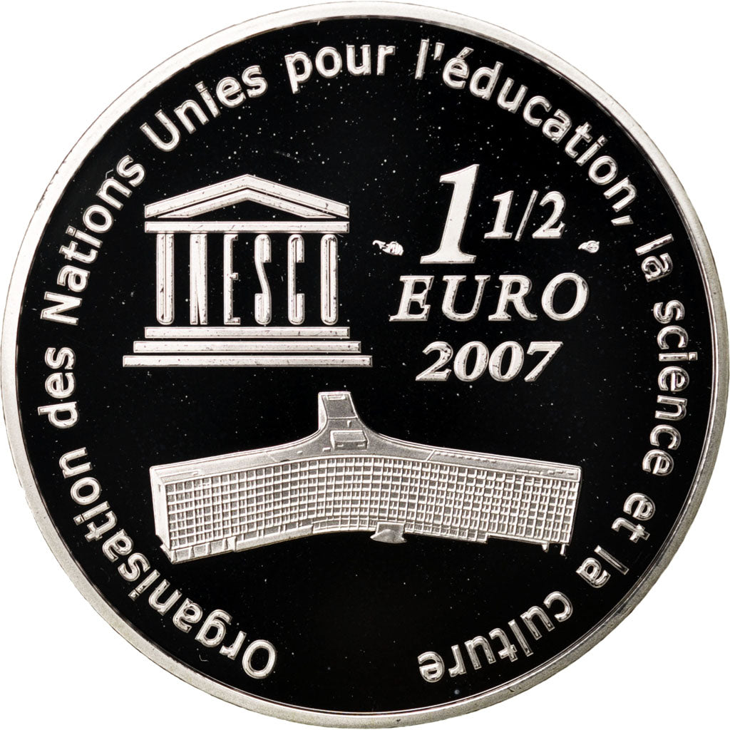 Francia, 1,5 Euro, 2007, FDC, Argento
