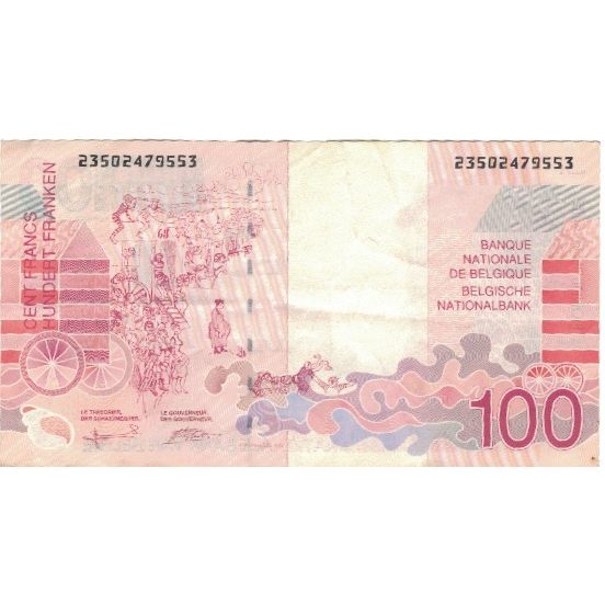 Billet, Belgique, 100 Francs, Undated (1995-2001), KM:147, TTB