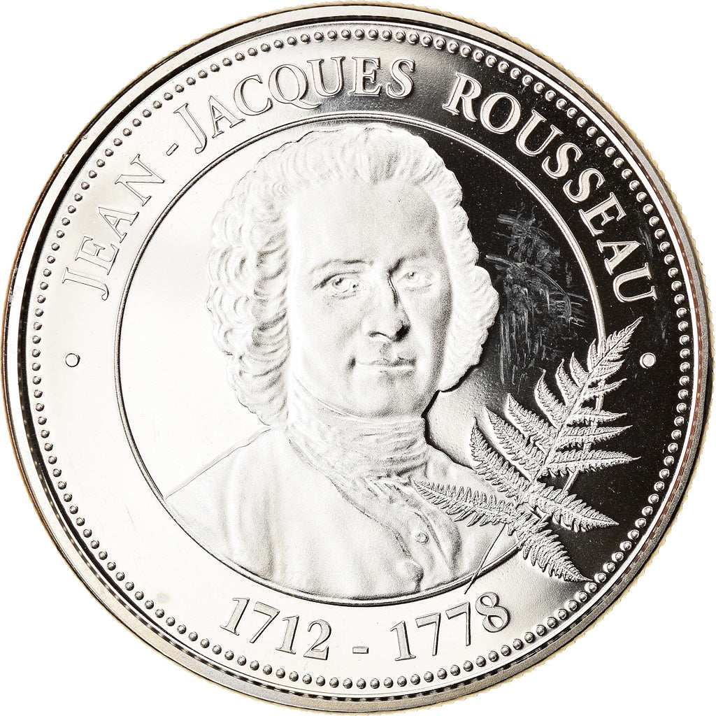 France, Médaille, Collection Panthéon, Jean-Jacques Rousseau, Philosophie