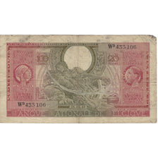 Banknot, Belgia, 100 Francs-20 Belgas, 1943, 1943-02-01, KM:123, VF(20-25)