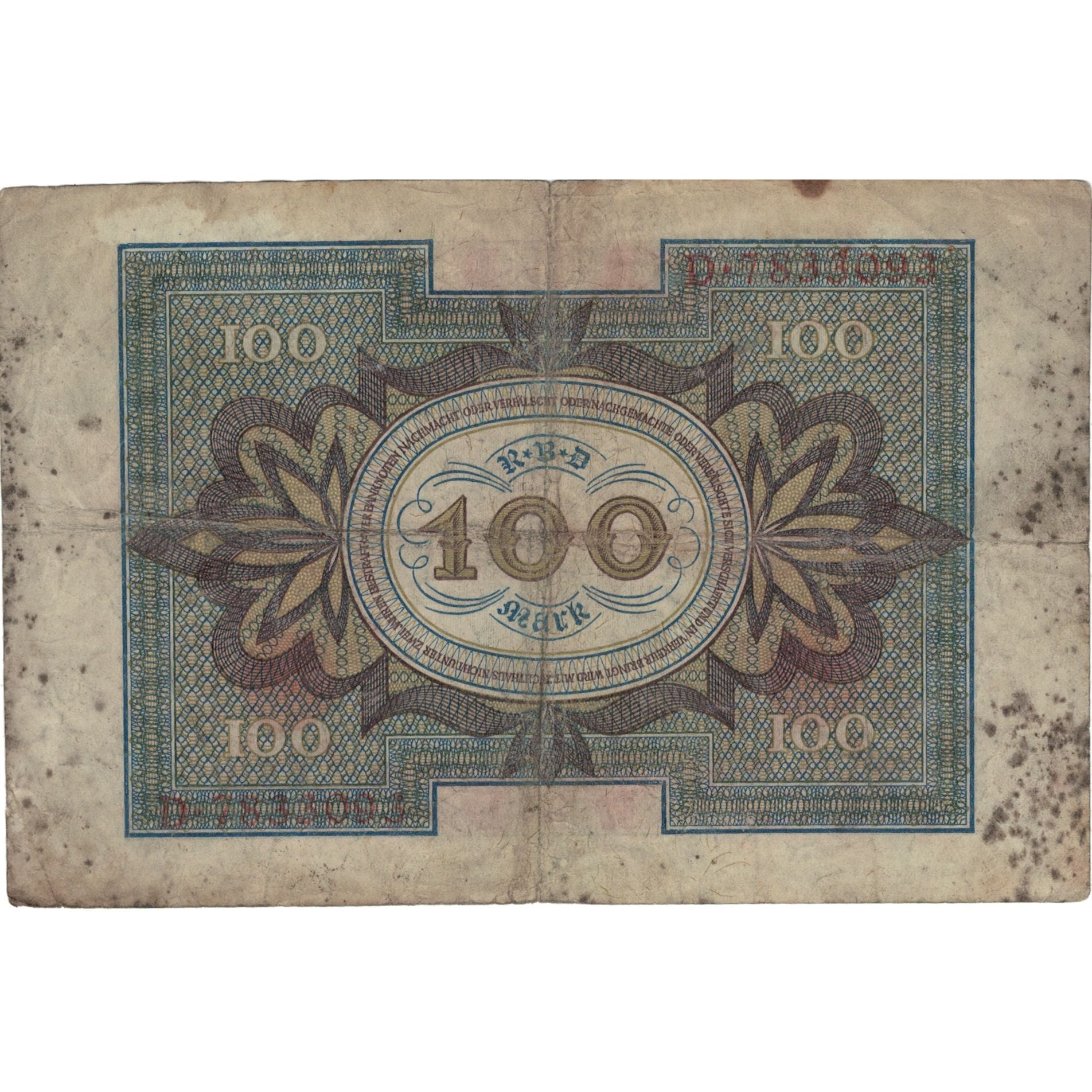 Geldschein, Deutschland, 100 Mark, 1920-11-01, KM:69b, SGE+