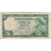 Banconote, Spagna, 5 Pesetas, 1954, KM:146a, 1954-07-22, MB