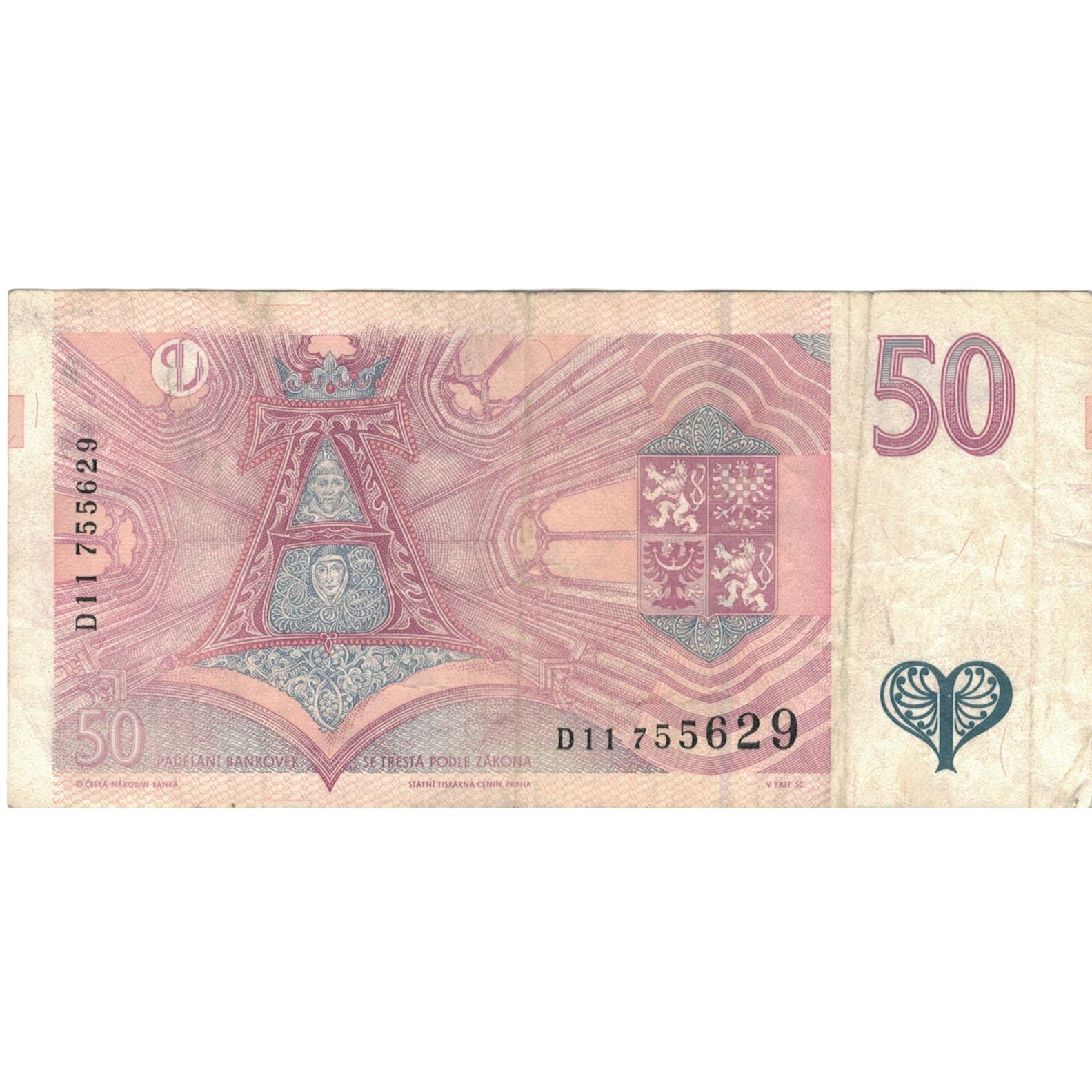 Banknote, Czech Republic, 50 Korun, 1997, KM:4a, VF(30-35)