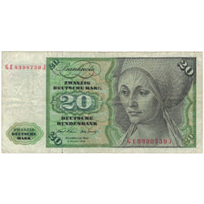 Billet, République fédérale allemande, 5 Deutsche Mark, 1970, 1970-01-02