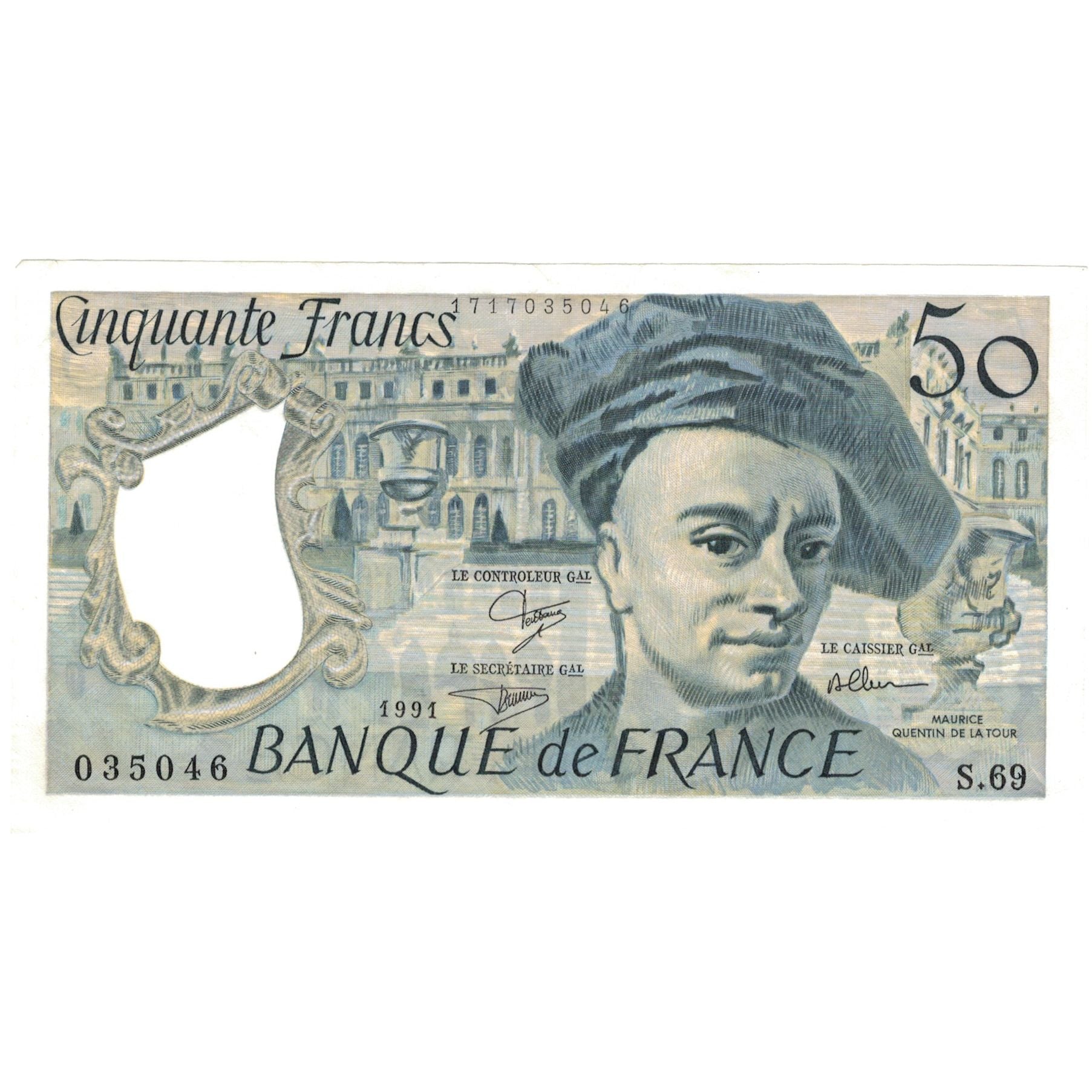 Francia, 50 Francs, Quentin de La Tour, 1991, S.69, SPL-, Fayette:67.17, KM:152e