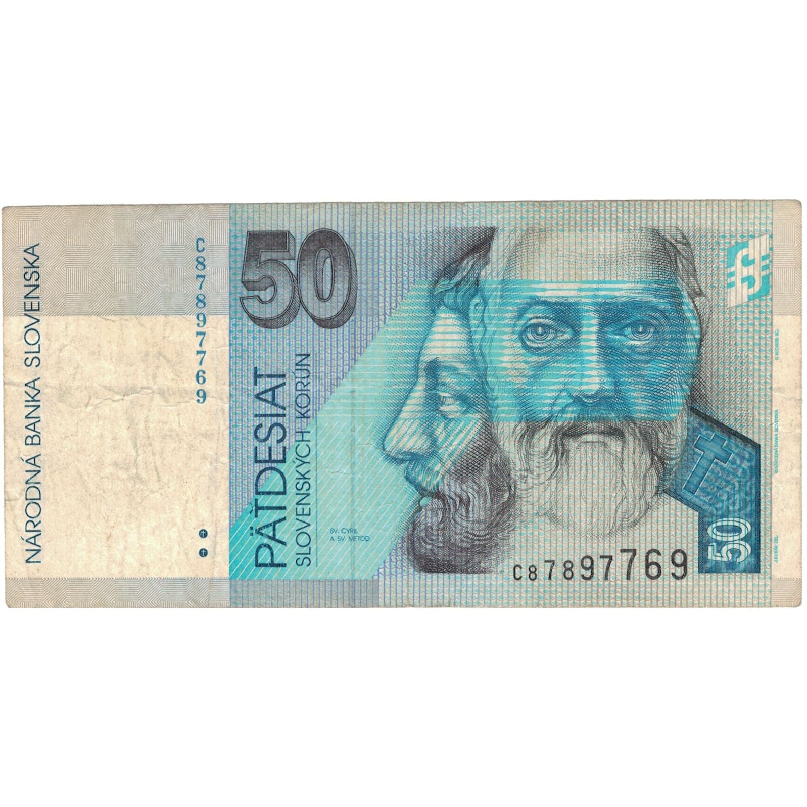 Geldschein, Slowakei, 50 Korun, 1999, 1999-07-01, KM:21c, S+