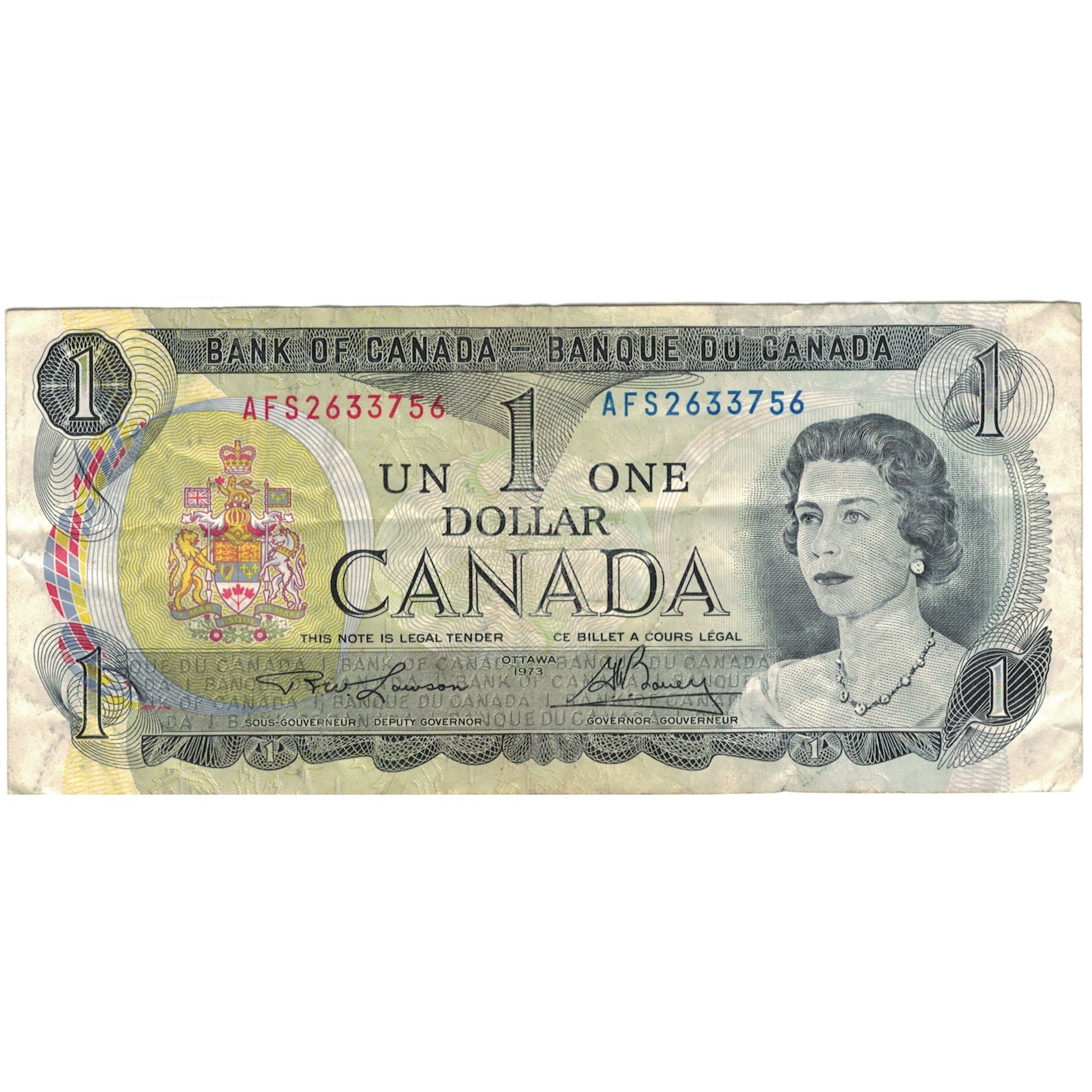 Banconote, Canada, 1 Dollar, 1973, Undated (1973), KM:85b, MB