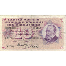 Banknote, Switzerland, 10 Franken, 1972, 1972-01-24, KM:45r, VF(30-35)