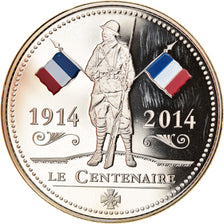 Francia, medalla, Centenaire de la Première Guerre Mondiale, WAR, 2014, FDC