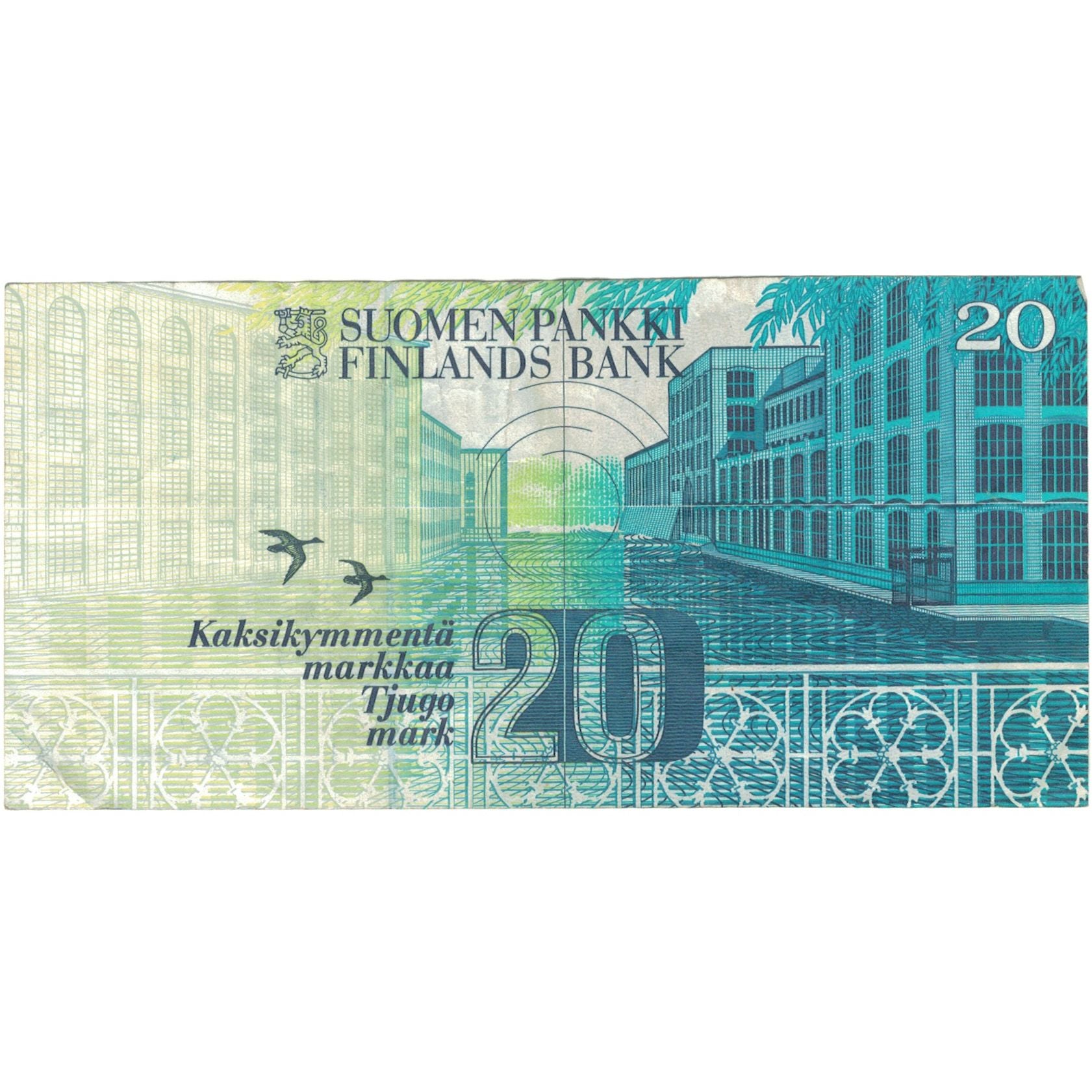 Banconote, Finlandia, 20 Markkaa, 1993, 1993, KM:123, BB