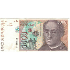 Banknote, Spain, 5000 Pesetas, 1992, 1992-10-12, KM:165, UNC(63)