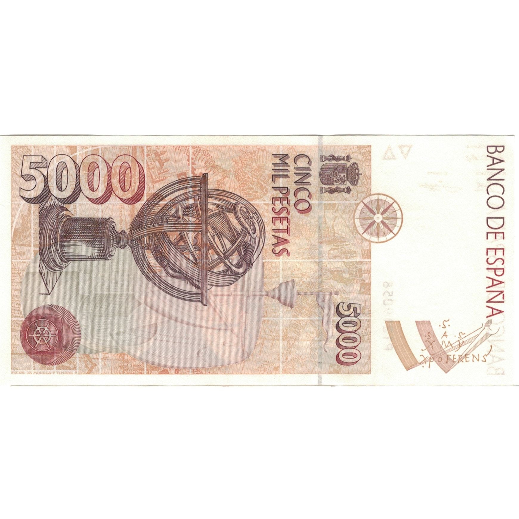 Banknote, Spain, 5000 Pesetas, 1992, 1992-10-12, KM:165, UNC(63)