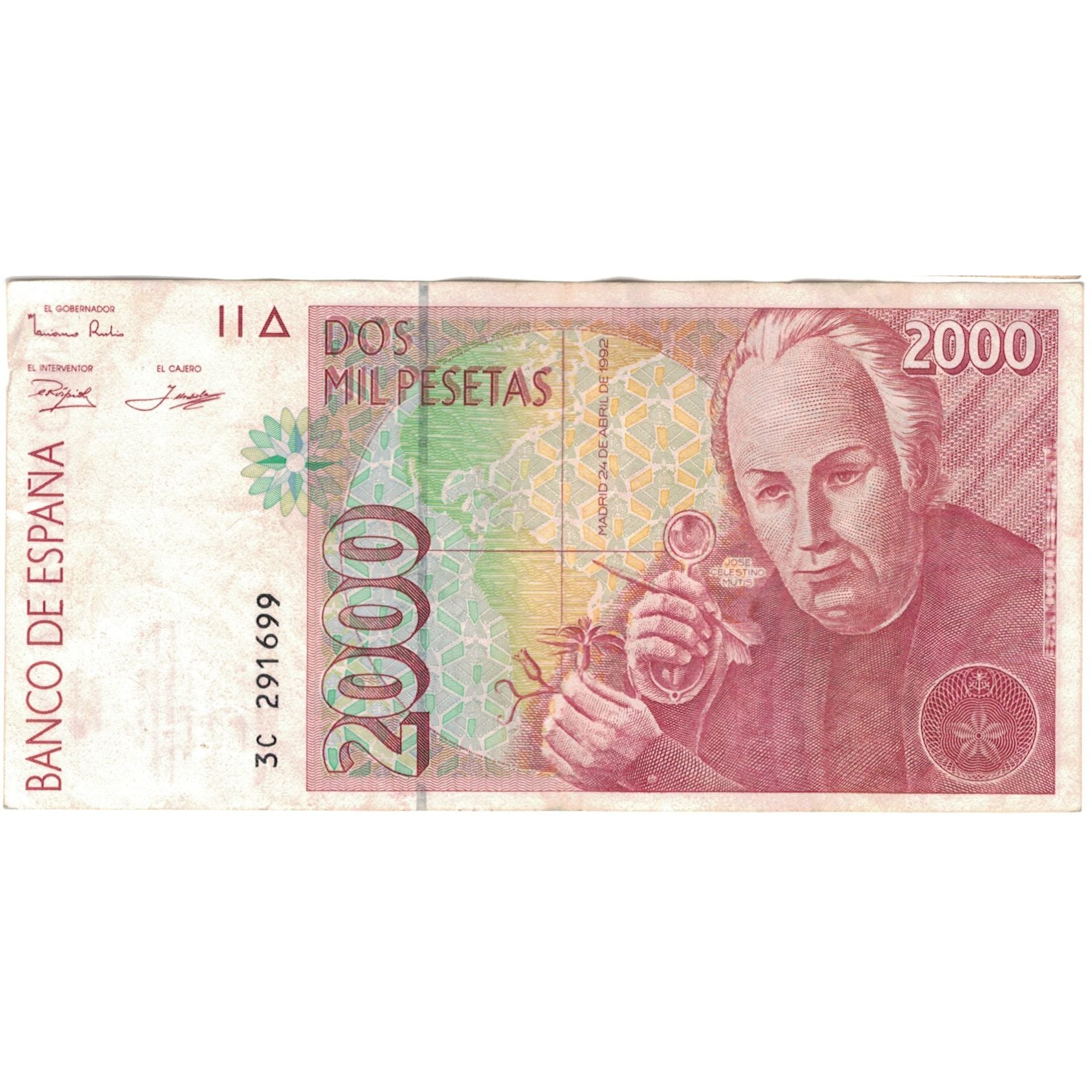 Geldschein, Spanien, 2000 Pesetas, KM:164, SS