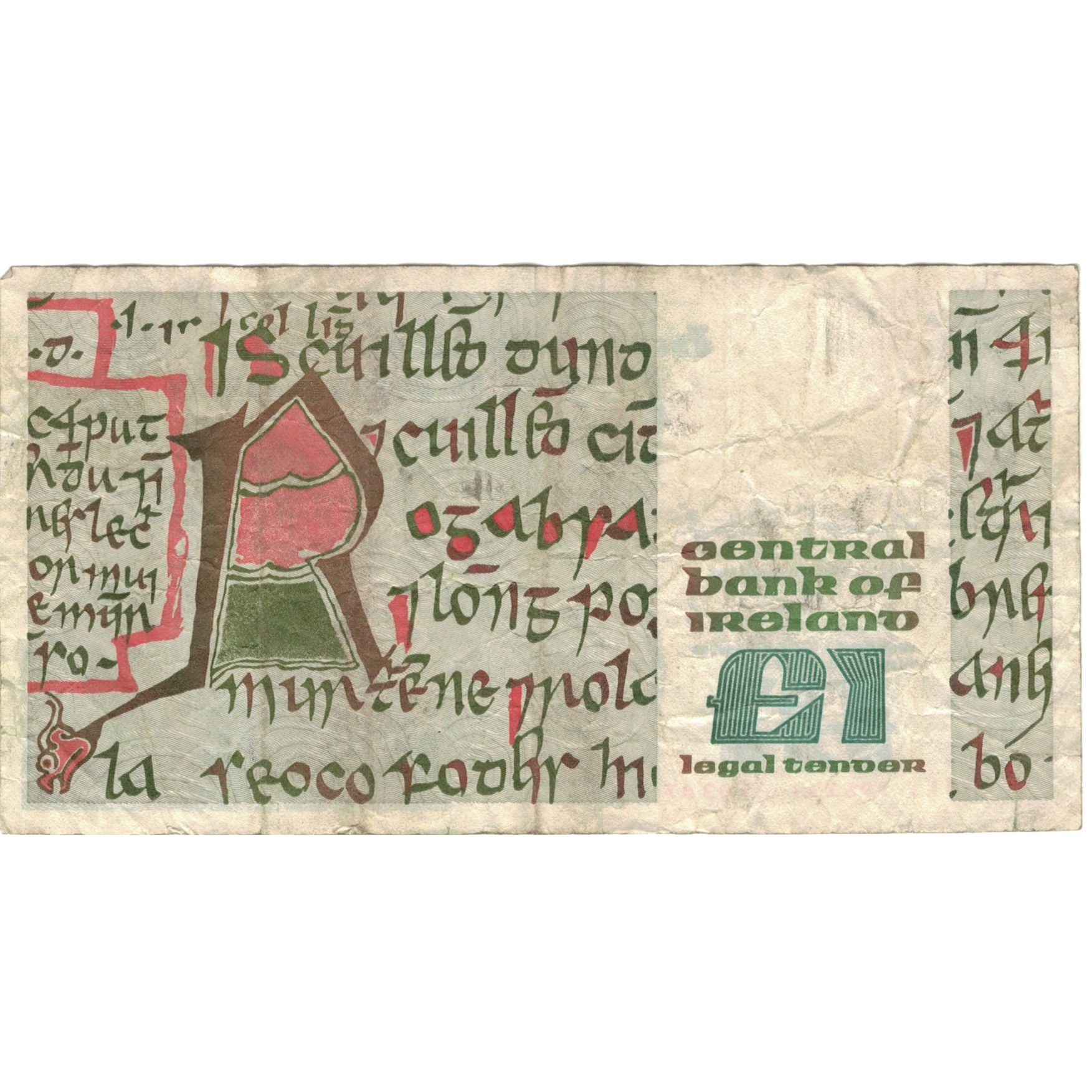 Banconote, Irlanda - Repubblica, 1 Pound, 1986, 1986-02-19, KM:70c, MB