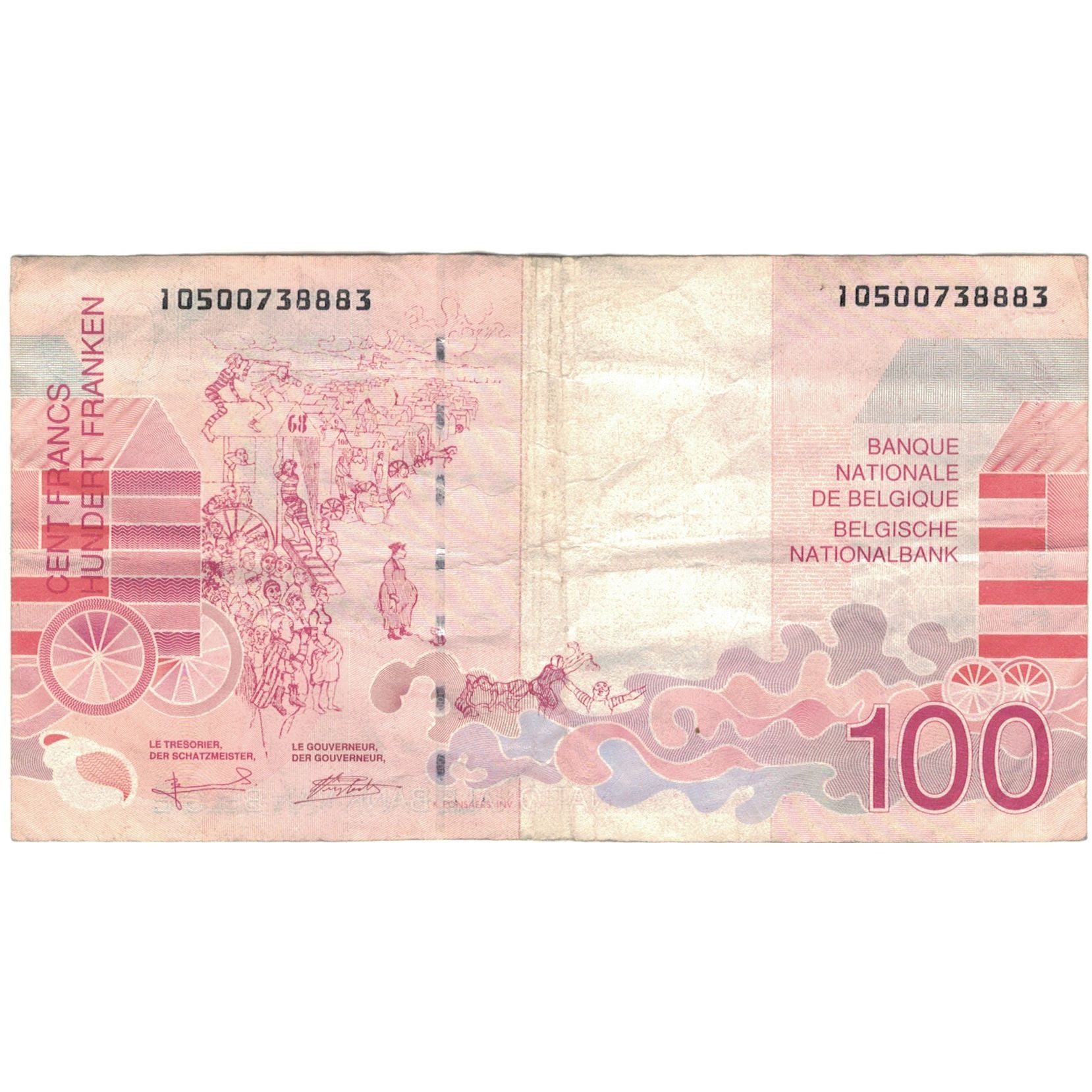Banknote, Belgium, 100 Francs, Undated (1995-2001), KM:147, EF(40-45)