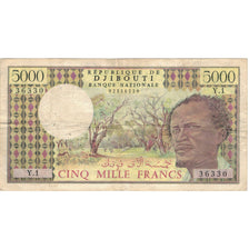 Geldschein, Dschibuti, 5000 Francs, 1979, 1979, KM:38d, SS