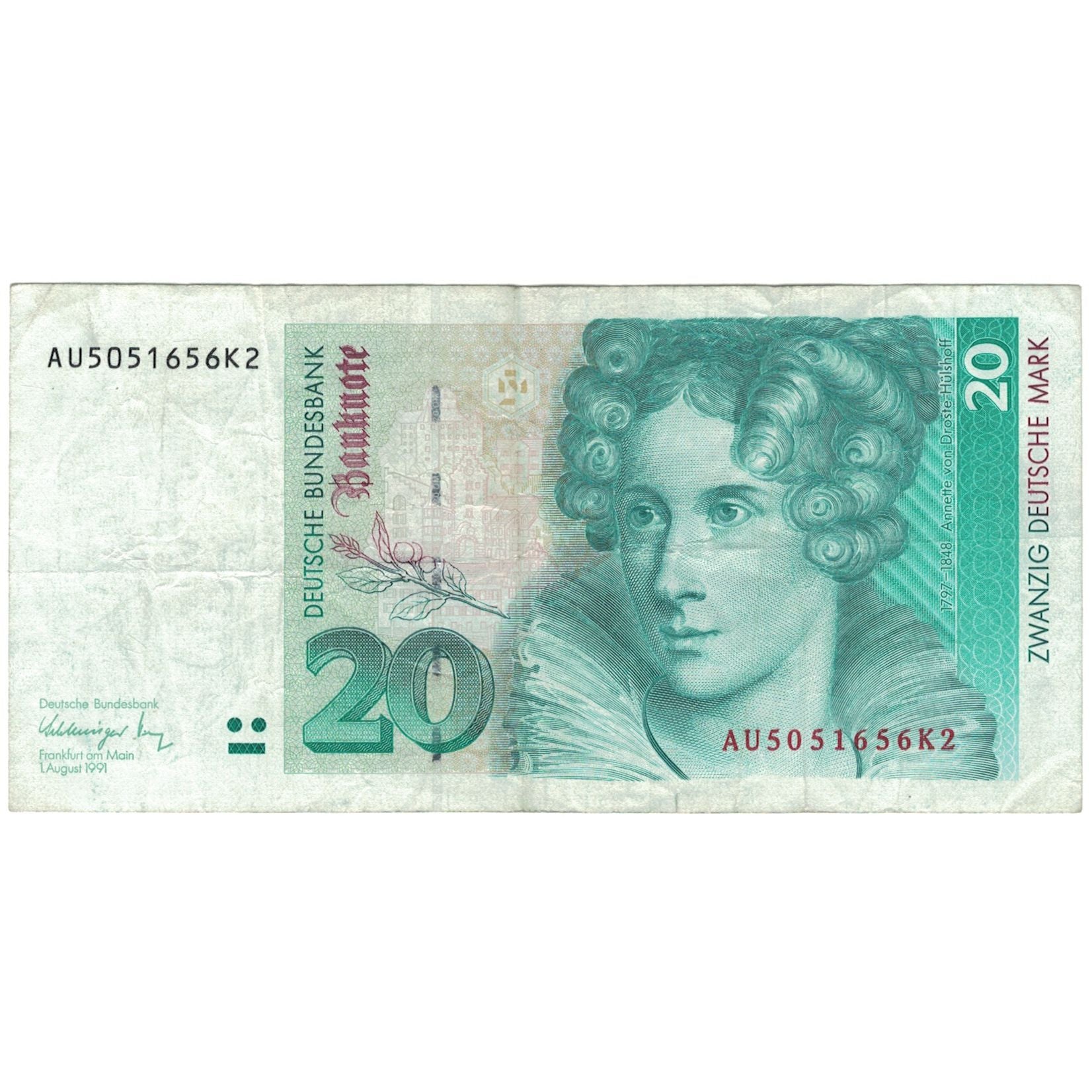 Banknote, GERMANY - FEDERAL REPUBLIC, 20 Deutsche Mark, 1991, 1991-08-01