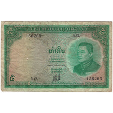 Geldschein, Lao, 5 Kip, Undated (1962), KM:9b, SGE