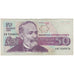 Billet, Bulgarie, 50 Leva, 1992, TTB