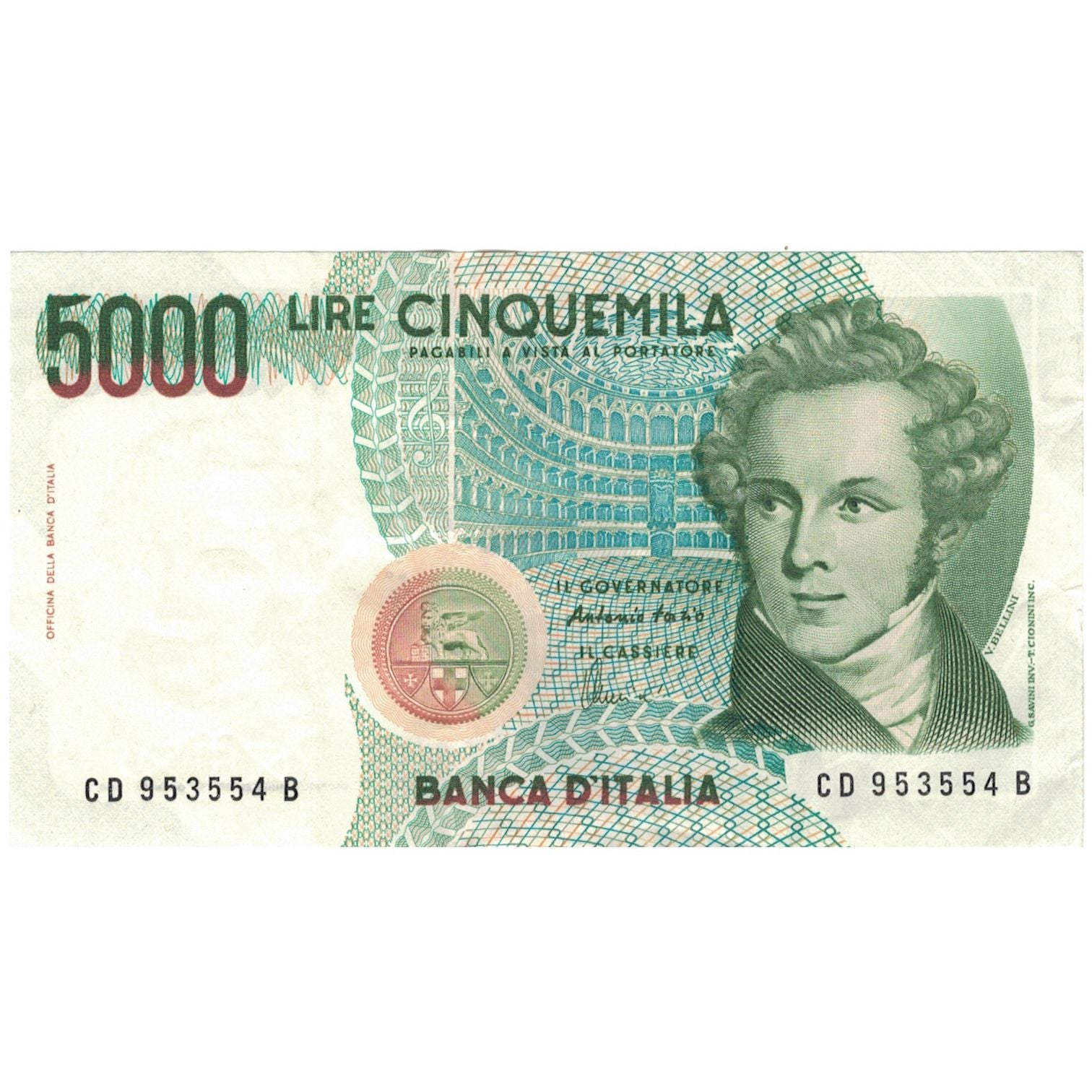 Geldschein, Italien, 5000 Lire, 1985-01-04, KM:111c, VZ