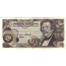 Banknote, Austria, 20 Schilling, 1967-07-02, KM:142a, VF(30-35)