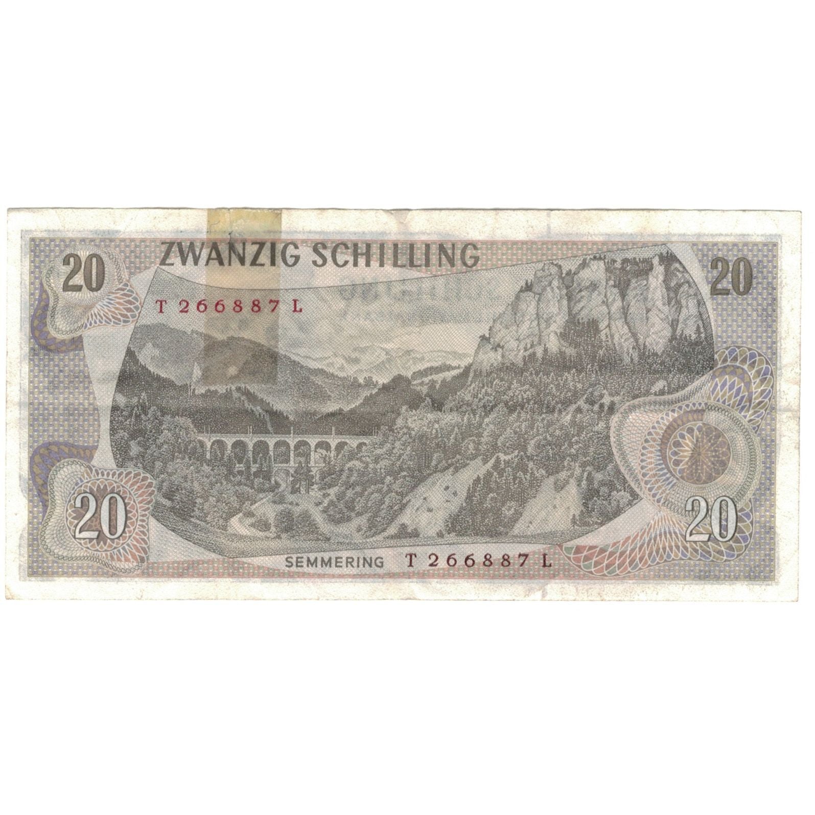 Banknote, Austria, 20 Schilling, 1967-07-02, KM:142a, VF(30-35)
