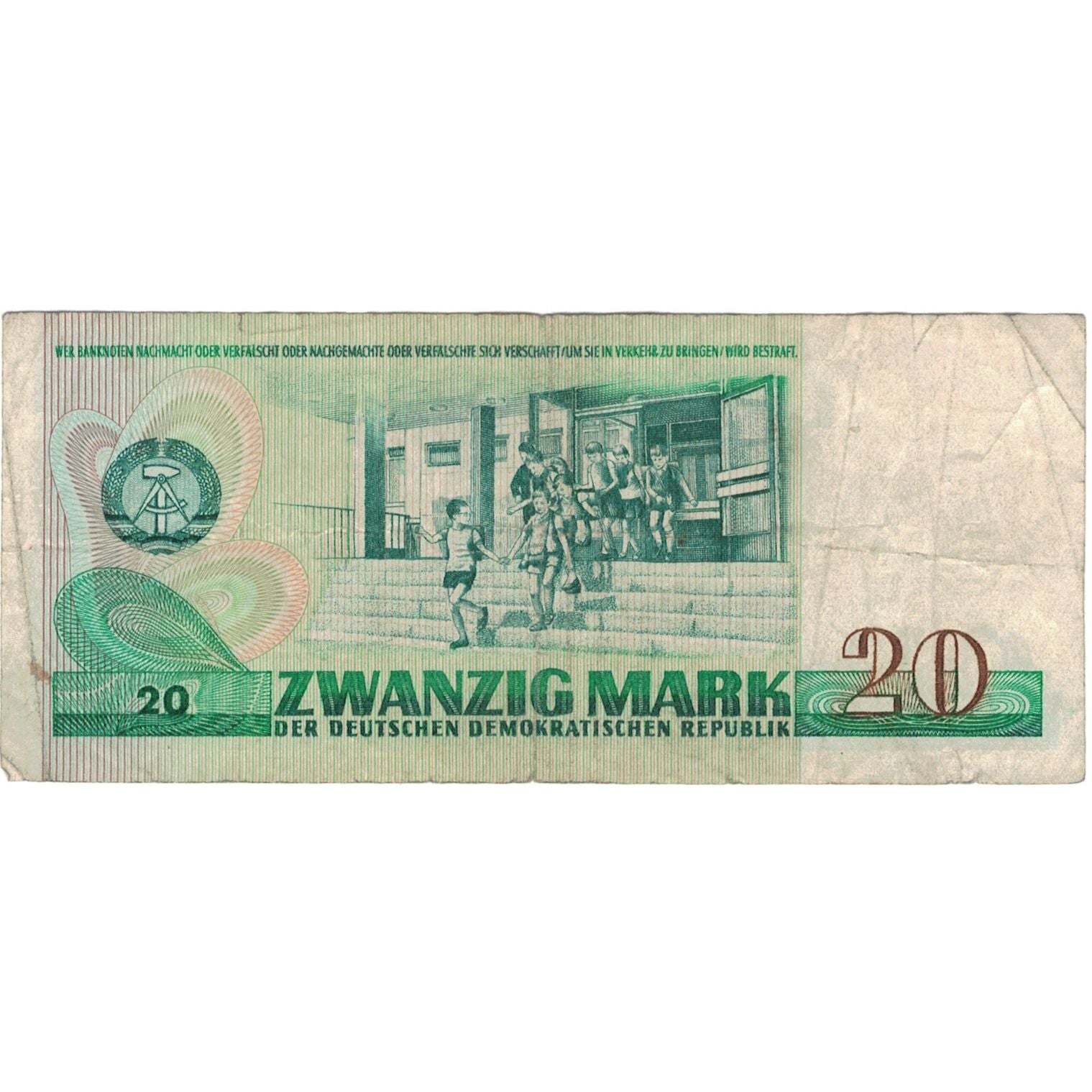 Banknote, Germany - Democratic Republic, 20 Mark, 1975, KM:29a, VF(30-35)