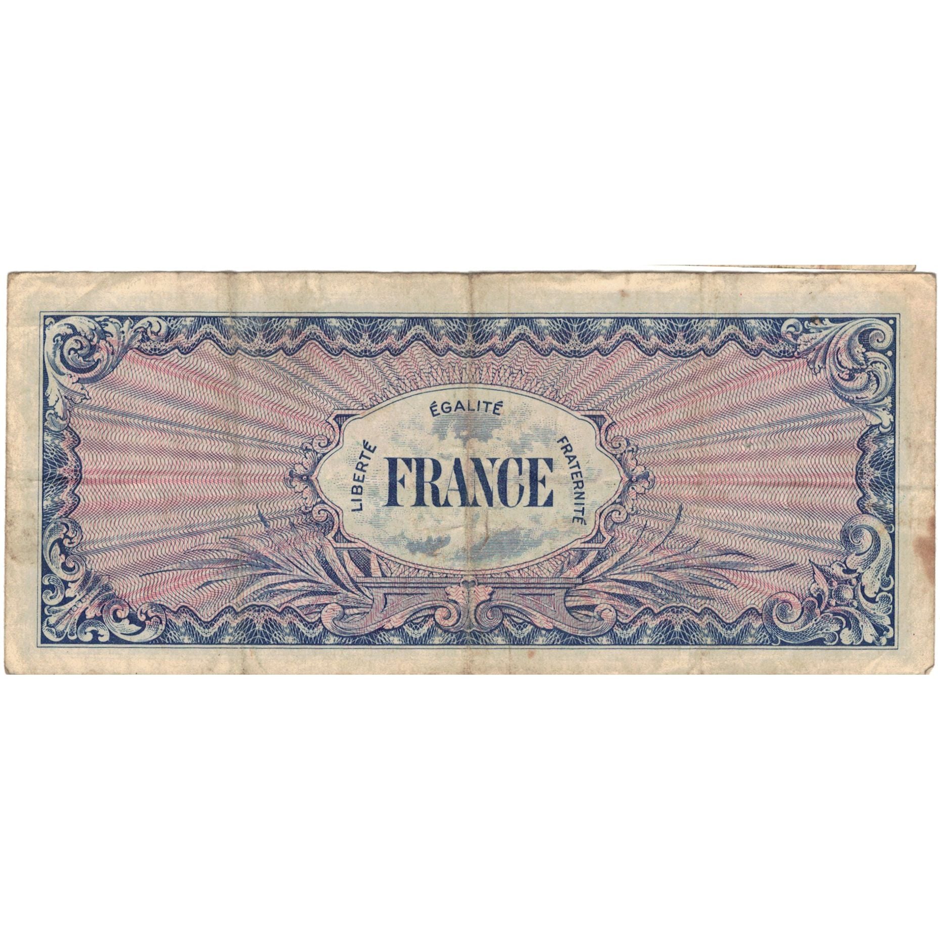 Francja, 50 Francs, Flag/France, 1944, 01629525, VF(20-25), Fayette:VF24.02