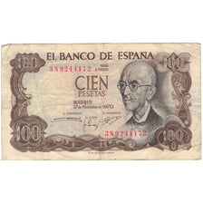 Billet, Espagne, 100 Pesetas, 1970-1971, 1970-11-17, KM:152a, TB