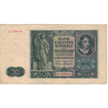 Banknote, Poland, 50 Zlotych, 1941, 1941-08-01, EF(40-45)